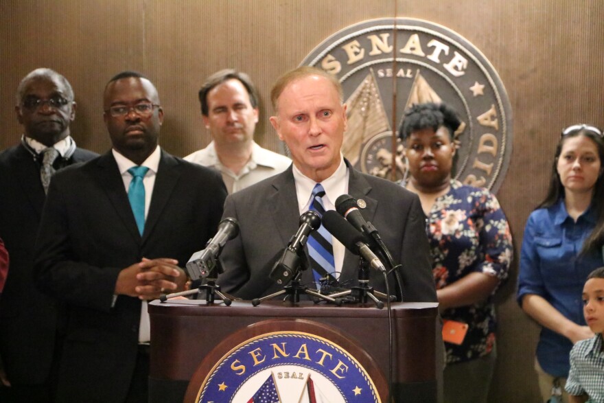 Senator David Simmons introduced his proposed Community Schools Grant Program weeks ago, part of the Senate's omnibus education bill SB 7070, which advanced from the Senate Appropriations Subcommittee on Education Tuesday. 