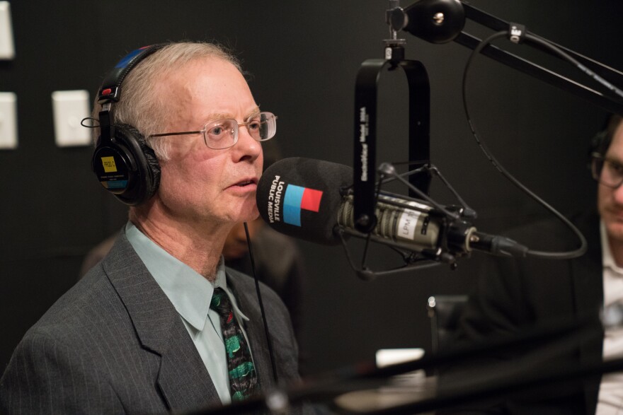 Geoff Young in the WFPL studio on March 27, 2019.