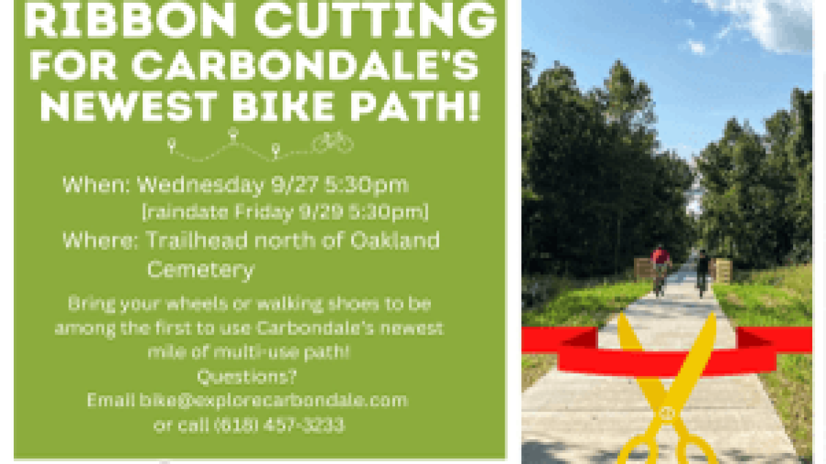 Carbondale is celebrating the completion of its newest bike path. - Vimarsana News