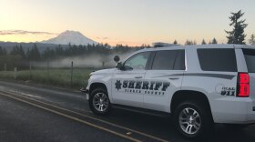 A Pierce County Sheriff's Office vehicle in the foothills of Mount Rainier. A commission to review the county's charter is considering an amendment to establish an ombuds office for the sheriff.