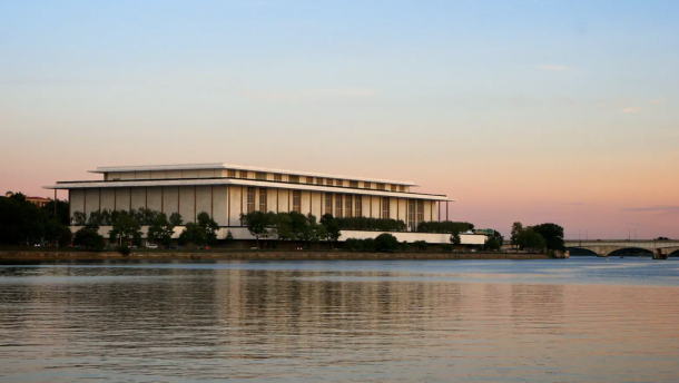 Kennedy Center on the east bank of the Potomac River in Washington D.C.