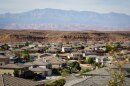 The view across a neighborhood in St. George, Utah, May 22, 2025.