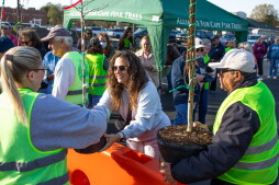 The Alliance for Cape Fear Trees free tree giveaway in Leland on March 14, 2026.