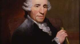 A portrait of Austrian composer Franz Joseph Haydn by Thomas Hardy