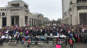 Speakers at the event represented organizations like Indy 10 Black Lives Matter, Planned Parenthood and Spencer Pride.
