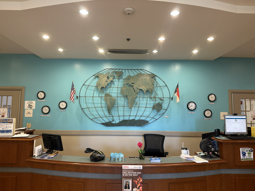 Front office at Forest Hills Elementary.