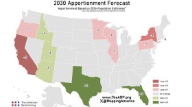 The American Redistricting Project's projection of what the Electoral College will look like after the 2023 census.