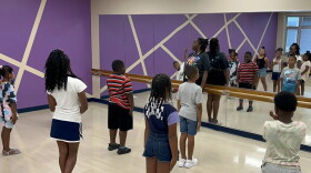 Third graders stand in a dance class at Winding Ridge Elementary in the Metropolitan School District of Lawrence Township on Aug. 24, 2023. The district is expanding its partnership with Communities in Schools, a nonprofit that helps bring tutoring, clothing assistance, and other resources to students and their families.