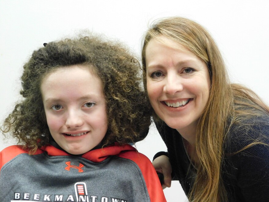 Hannah (left) and Lori Sames