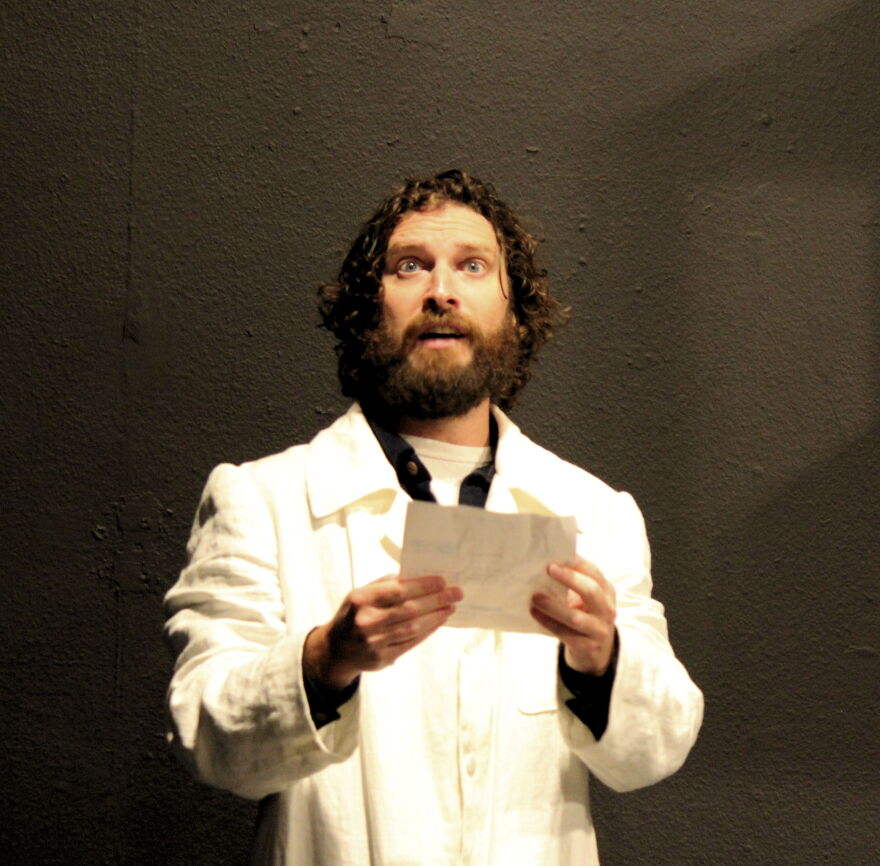Ben Williamson plays Elisha Gray's longsuffering assistant Cornelius.