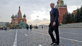 Bill Browder crosses Red Square in 2004, at the height of Hermitage Capital Management's success.
