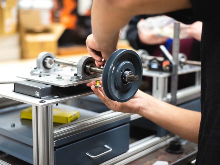Students at Walker Valley High School in Cleveland, Tenn., can graduate with 12 college credits if they complete the school's mechatronics program.