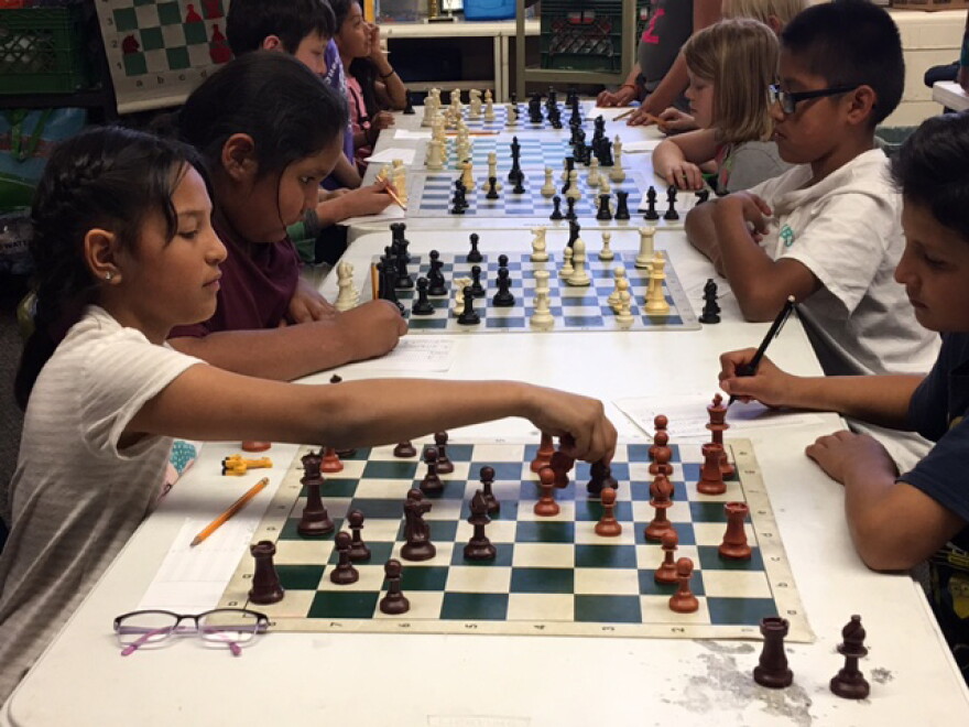 kids playing chess