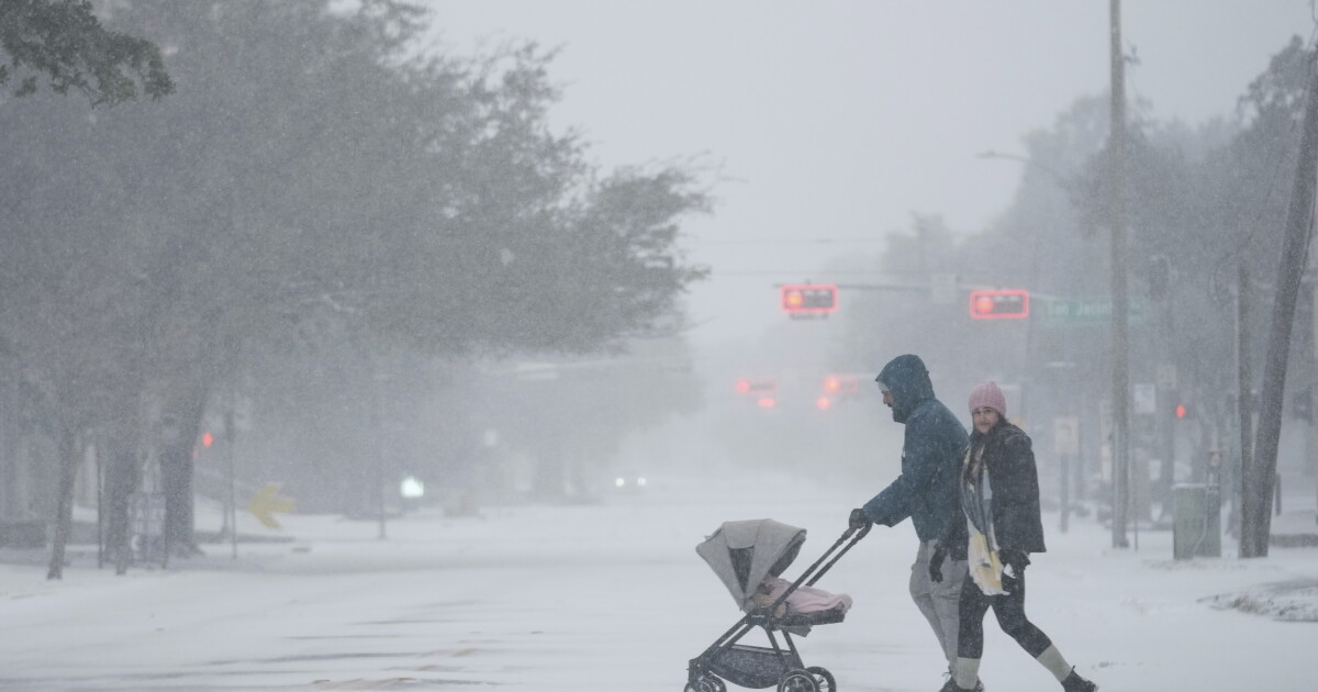 Rare winter storm brings heavy snow, sleet and ice to South Louisiana ...
