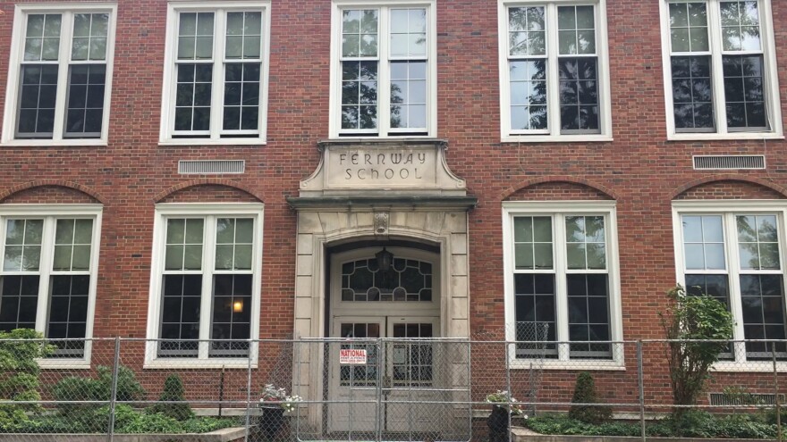 Fernway elementary school in Shaker Heights has been closed since it sustained fire damage in July [Annie Wu / ideastream]