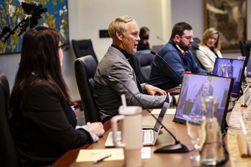 District 6 Councilmember Jimmy Hallyburton explains his support of the flag resolution 