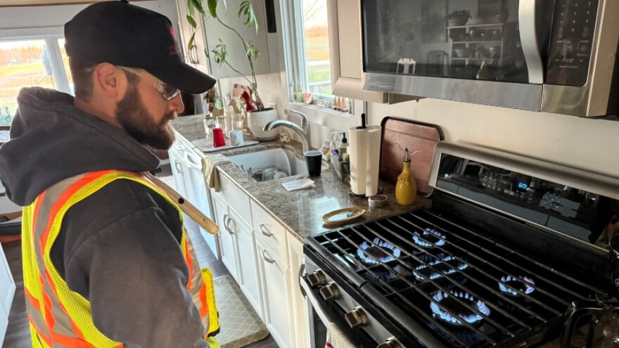 Utility crews from MGU and across the Midwest restore gas service to customers in Allegan Co.