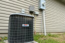 Backyard combination heat and AC unit