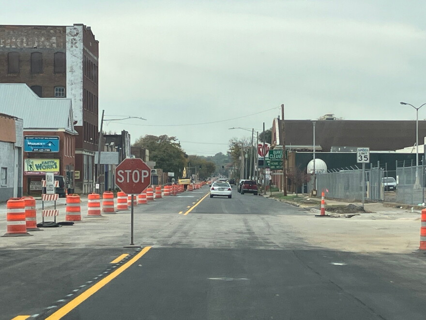 4th Street heading west, toward the old Col Ballroom (at right), on Oct. 27, 2026.