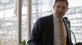 U.S. Department of Energy Associate Deputy Secretary of Energy Alex Fitzsimmons speaks Thursday in the town of Duncan, South Carolina.