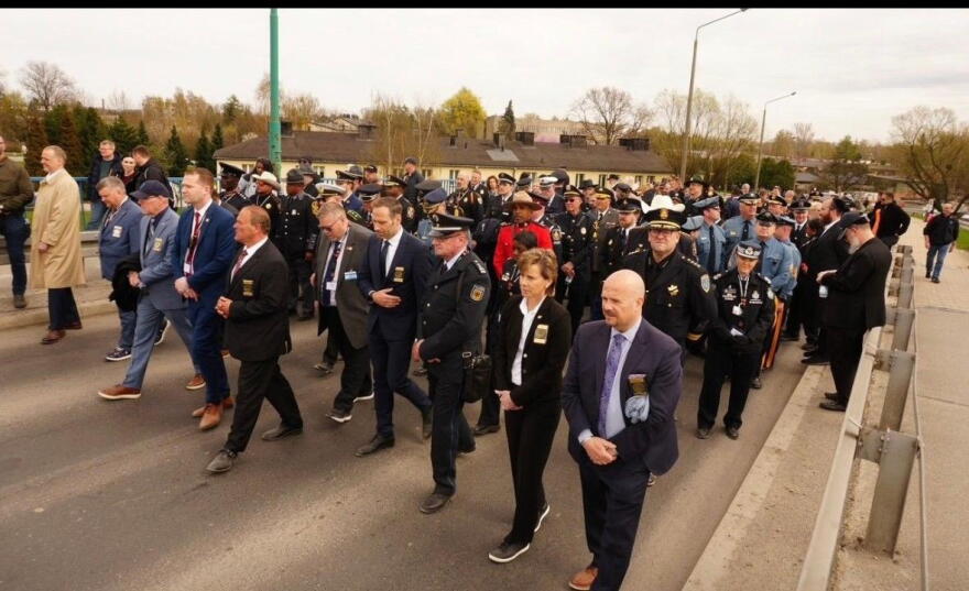 Law enforcement leaders, many from Virginia, join the March of the Living as part of UVA's program on democratic policing.