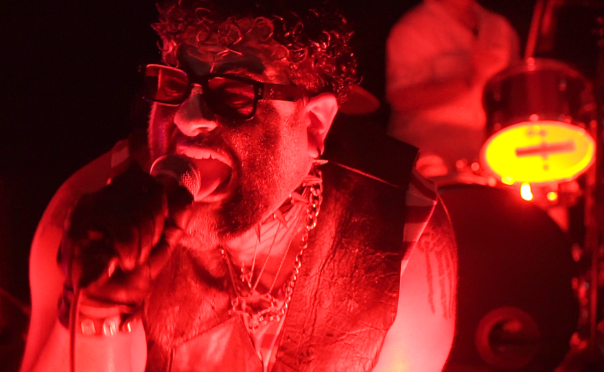 Darklord and the Goons performing live in WNIJ's Studio A