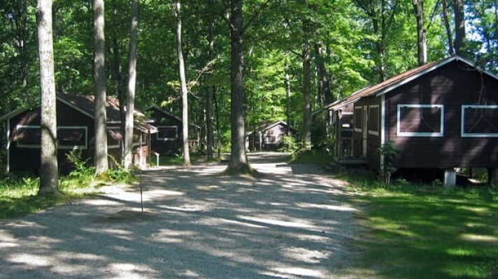 Cabin area at Camp Newaygo.