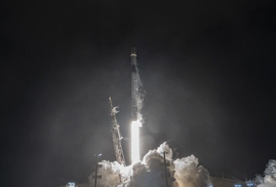 SpaceX launched a Falcon 9 rocket from Vandenberg Space Force Base Tuesday morning. It broke the all time annual record for rocket and missile launches from the base.