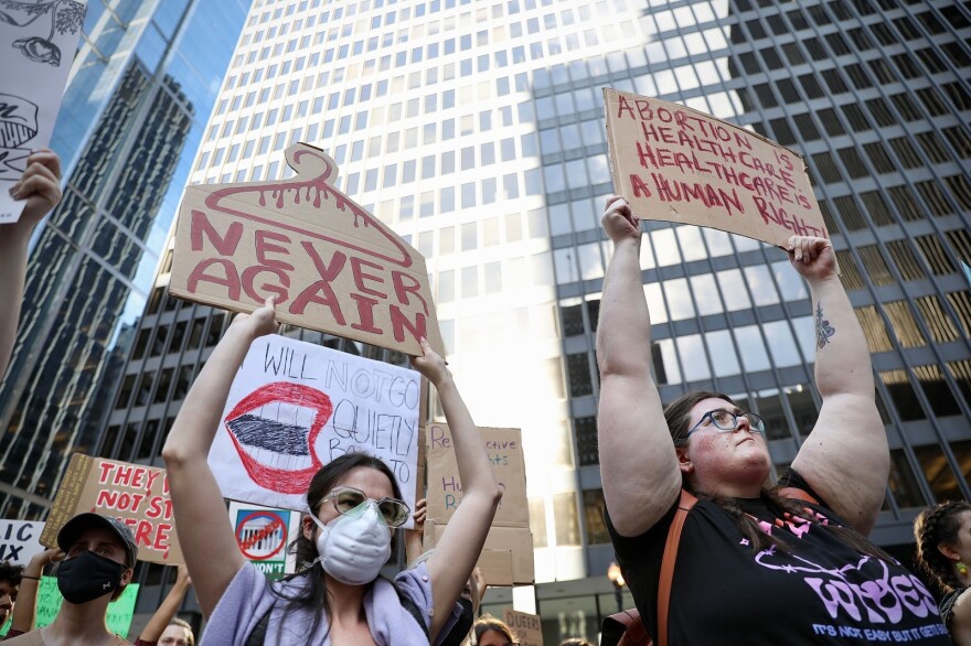 Reproductive rights advocates packed Chicago’s Federal Plaza on June 24, 2022, after the Supreme Court’s decision overturned Roe v. Wade.