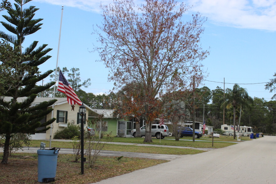 Neighbors on Xaver's Sebring street hung their flags at half-mast to mourn his victims. 