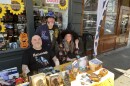 Rod Belcher (left) with Mike Allen and Amanda J. McGee during a Halloween event at Book No Further in Roanoke.