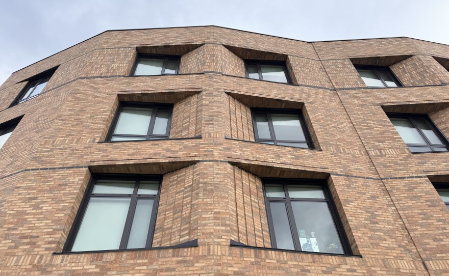 Facades with handsome brickwork at Case Western Reserve University’s South Residential Village were designed to last 100 years, and to look the part.