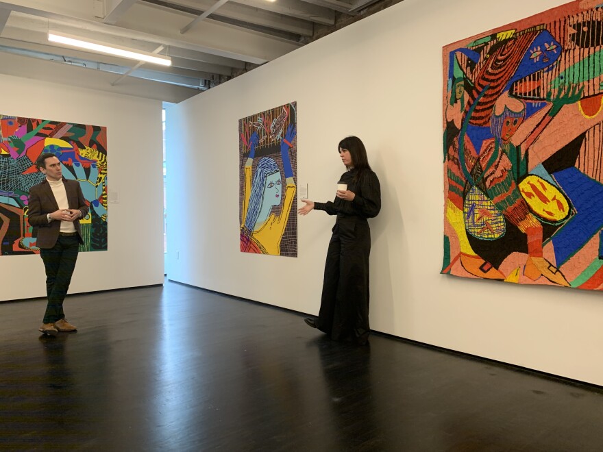 KMAC Curator Joey Yates and artist Summer Wheat discuss her work in the KMAC third floor gallery