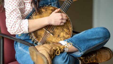 Murphy Campbell played a few ballads at the Blue Ridge Public Radio studios in Asheville on Feb. 26, 2026.