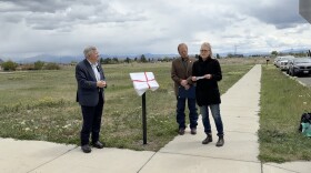 (left to right) Lewis and Clark County Commissioner Tom Rolfe, Helena Commissioner Sean Logan and Heritage Preservation Officer Pam Attardo