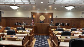 House Speaker Bryce Edgmon, a Dillingham independent, presides over a nearly empty House chamber on July 27, 2026.