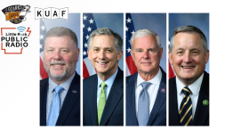 Republican U.S. Reps. Rick Crawford, French Hill, Steve Womack and Bruce Westerman