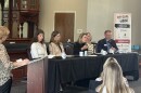 From L-R: Moderator Bea Black, Alyson Alden, Juliet Charron, Megan Smith, Janelle Stauffer, Scott Curtis