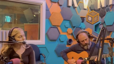 Rai Omri and Jon Hickam in KVNF's Bamboo Room