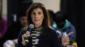 Republican presidential candidate Nikki Haley speaks to voters at a town hall campaign event, Monday, Feb. 20, 2023, in Urbandale, Iowa.
