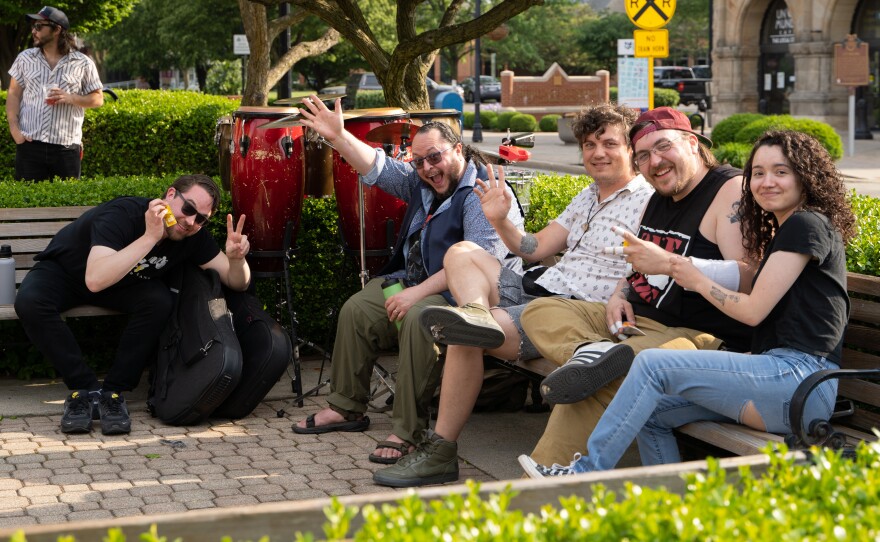 Attendees at IndieCraft on Friday, May 19, 2023 in Springfield, Ohio (Ruthie Herman for WYSO)