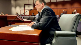 Rep. Tom O'Dea, R-New Canaan, testifies before the Planning and Development Committee on Wednesday, Feb. 28, 2024 in the Legislative Office Building. O'Dea testified in support of a bill that would encourage towns to use transit-oriented development.