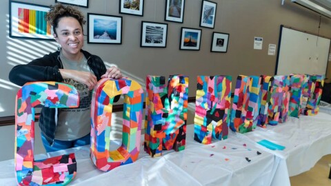 Ceci Tejeda at the Whitefish Bay Public Library's MLK Day programming in January of 2026.