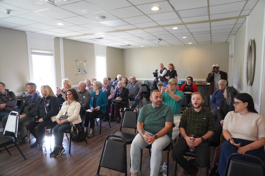 Dozens of McCoy and Verobish supporters watched the debate live from a small room in the Altoona Grand Hotel. The debate was also livestreamed. 