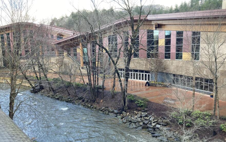 The casino from the outside.