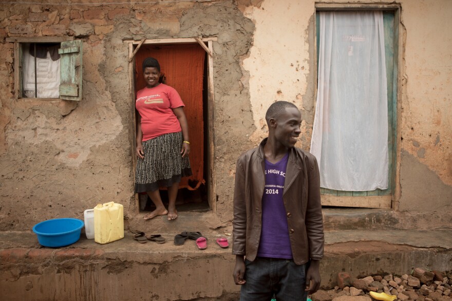 Brian Mugabi first came to the Katwe Chess Academy to get free food — and became a player. Then he brought his sister, Phiona, who's gone on to become a national champ.