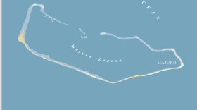 Projections from the Marshal Islands for sea level rise in the next one hundred years. Reprinted from Sea Change: An Atlas of Islands in a Rising Ocean by Christina Gerhardt.