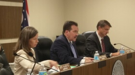 Todd Portune, center, with fellow Democrat Denise Driehaus and then-County Commissioner Chris Monzel, a Republican, in 2017.