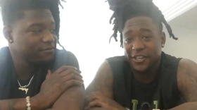 Shaquill and Shaquem Griffin discuss their upcoming commencement speech during an online press conference. 