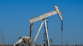 A pump jack in an oil field near Hobbs, New Mexico.